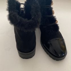 New Nanette Women’s Faux Fur Boots, Size 7 Thumbnail
