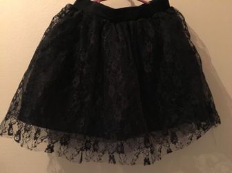 Black TULLE PETTICOAT 3-Layer Petticoat One size Halloween Costume girls Thumbnail