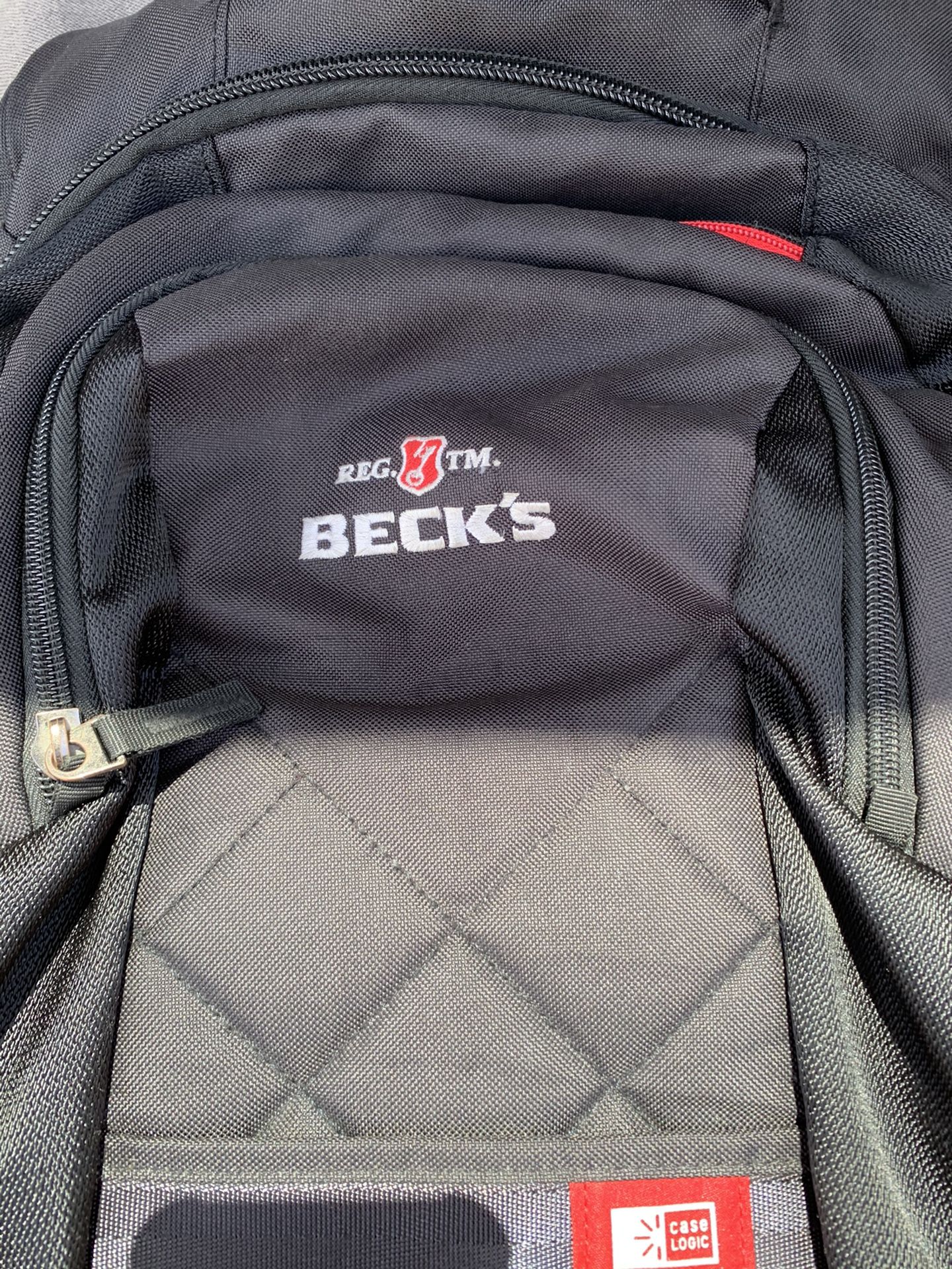 Beck’s back pack