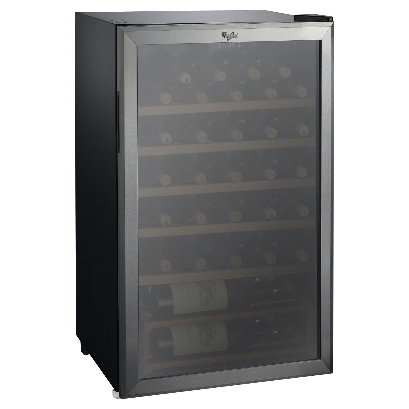 whirlpool 35 bottle freestanding wine cooler