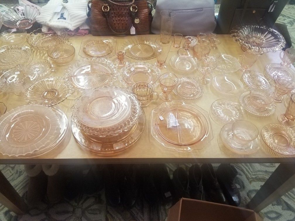 Pink Depression Glass