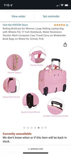PINK LARGE ROLL Briefcase For Work/Travel Thumbnail