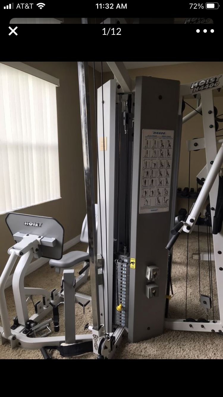 Hoist Commercial Grade Gym With Weights