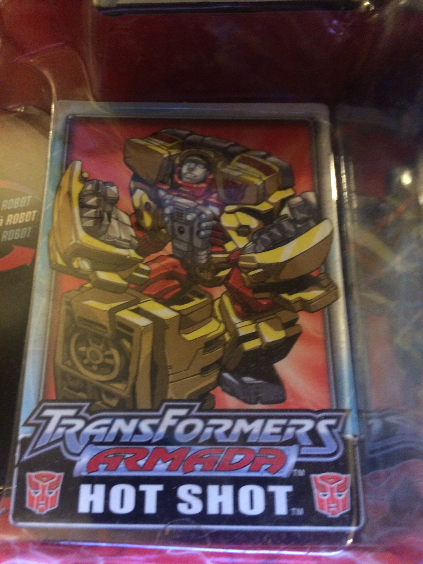Transformers armada hot shot vehicle to robot robots in disguise