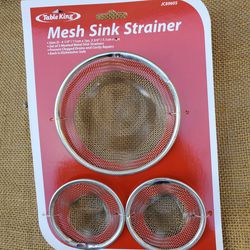 NEW( set of 3) Rust resistant mesh sink strainers Thumbnail