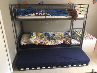 Ikea Svarta Bunk Bed With Trundle For, Ikea Svarta Bunk Bed With Trundle