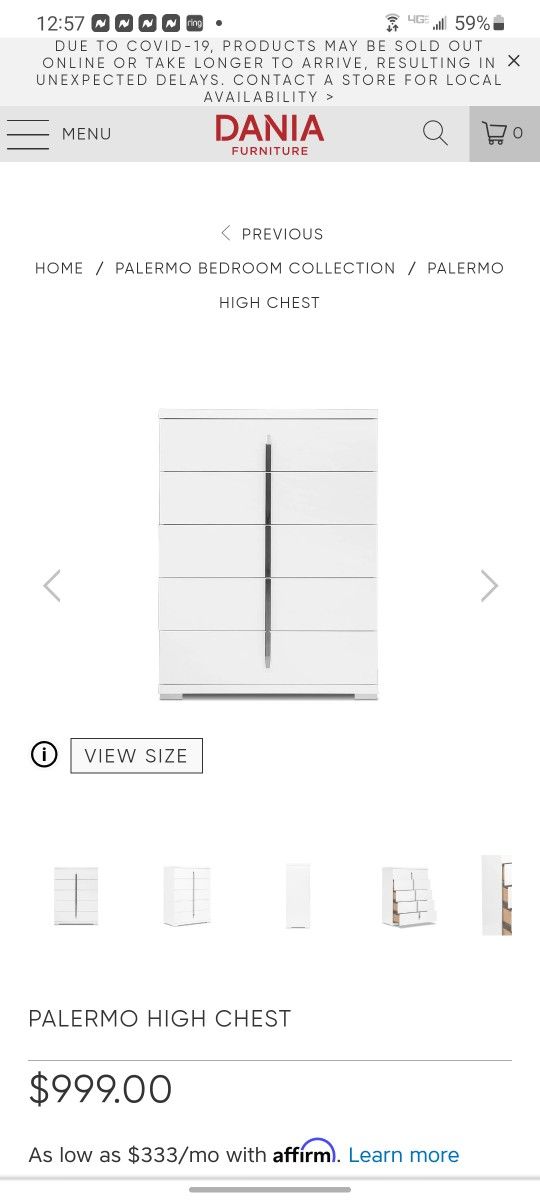 Dania King Bedroom Set