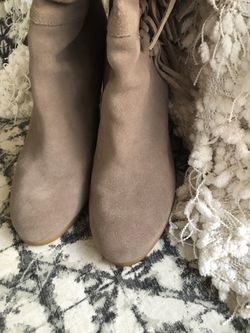 COACH Dollie Fringe Leather Boots Size 8.5 Thumbnail