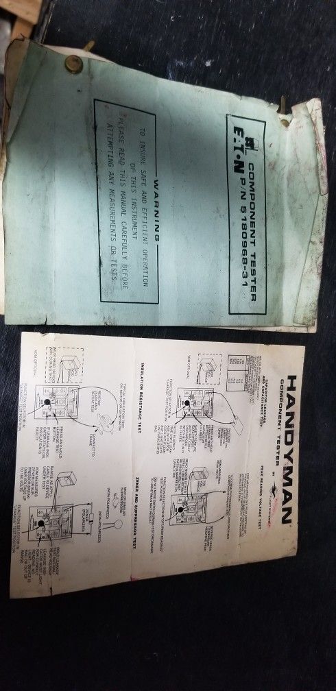 EATON (contact info removed)-31,YALE (contact info removed)-31 COMPONENT TESTER,FK