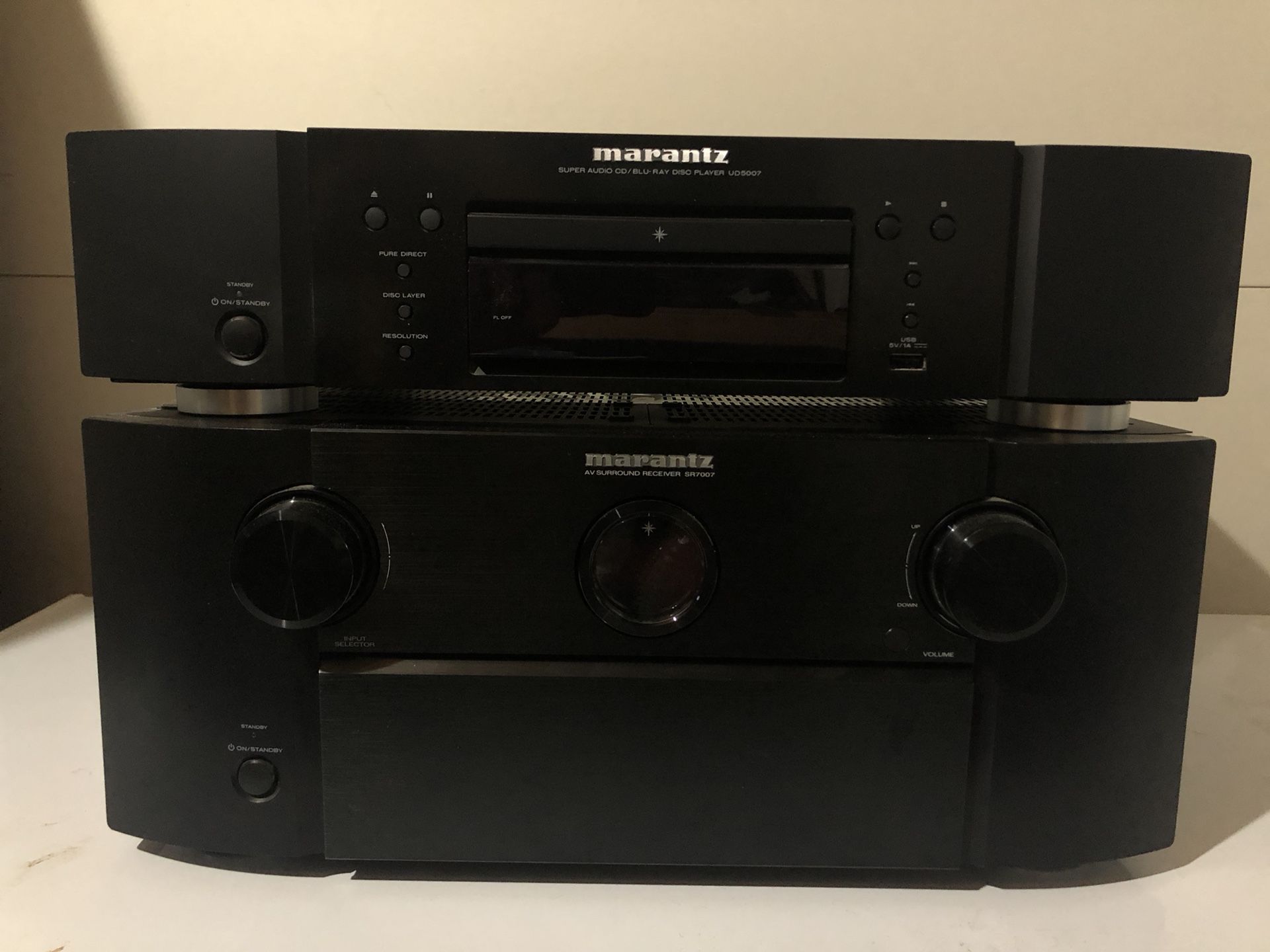 Marantz SR7007 7.2 Channel Receiver and Marantz UD5007 Blu-Ray Player