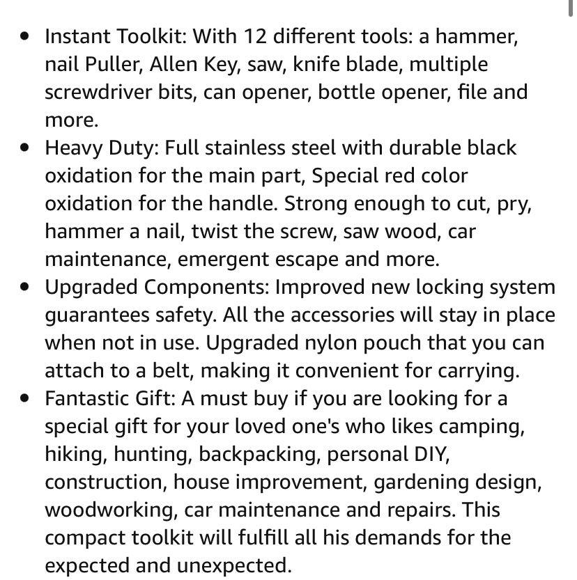 12 In 1 Multitool new
