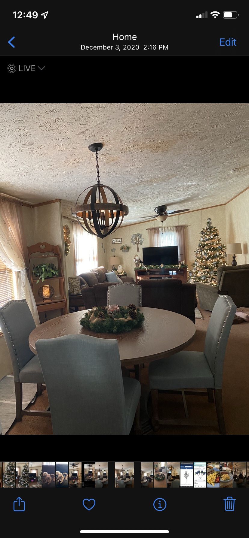 Round Dining Room Table Set