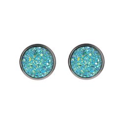 "Geometric Round Frosted Dream Starry Sky Earrings for Women, IN067
 
 Thumbnail