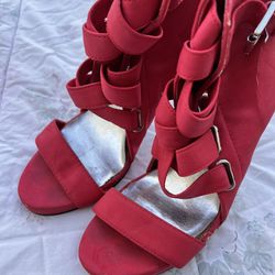 Dressy read women’s high heel shoes Thumbnail