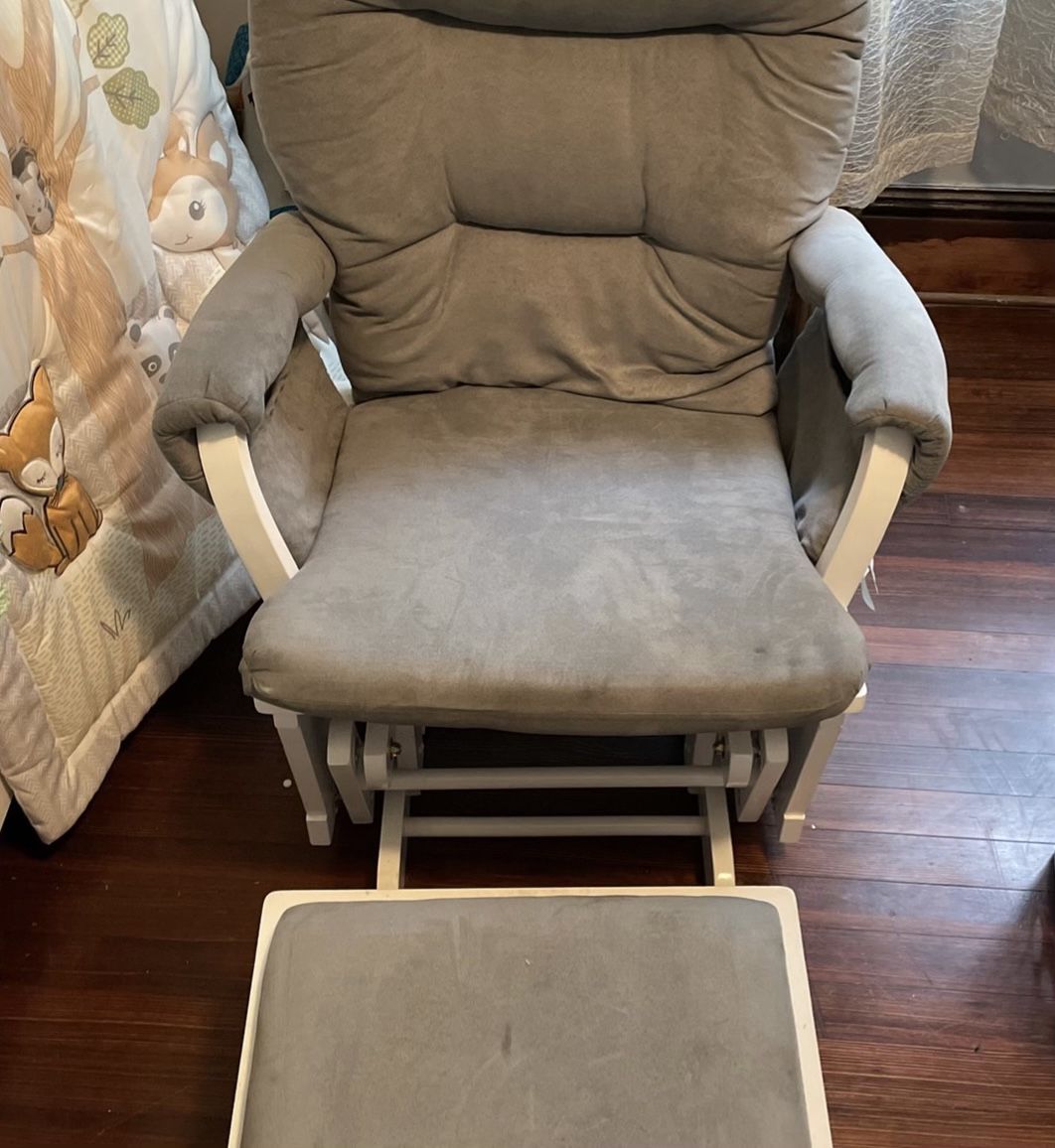 Rocking Chair With Foot Rest