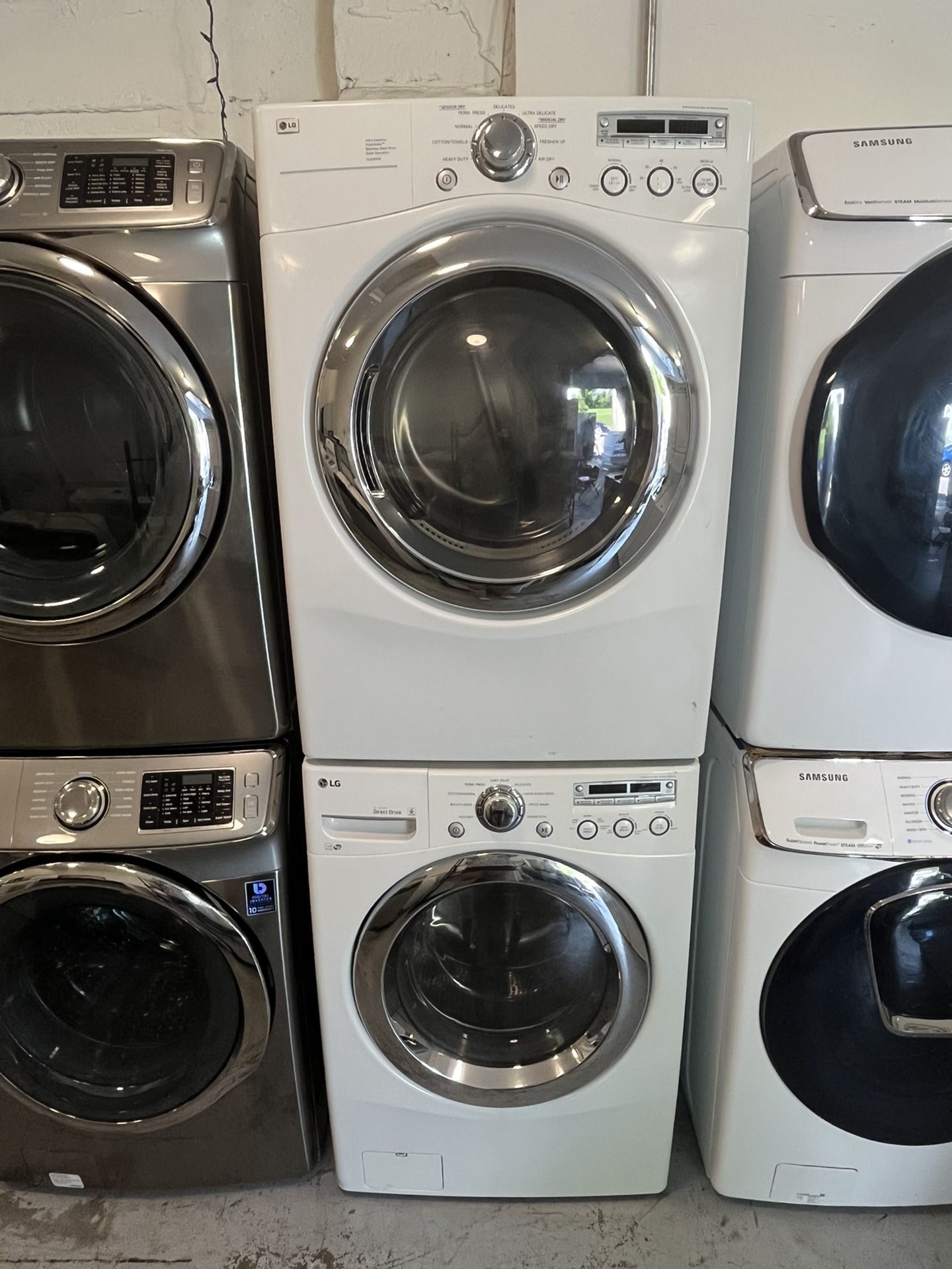 LG Front Load Electric Washer And Dryer Set 
