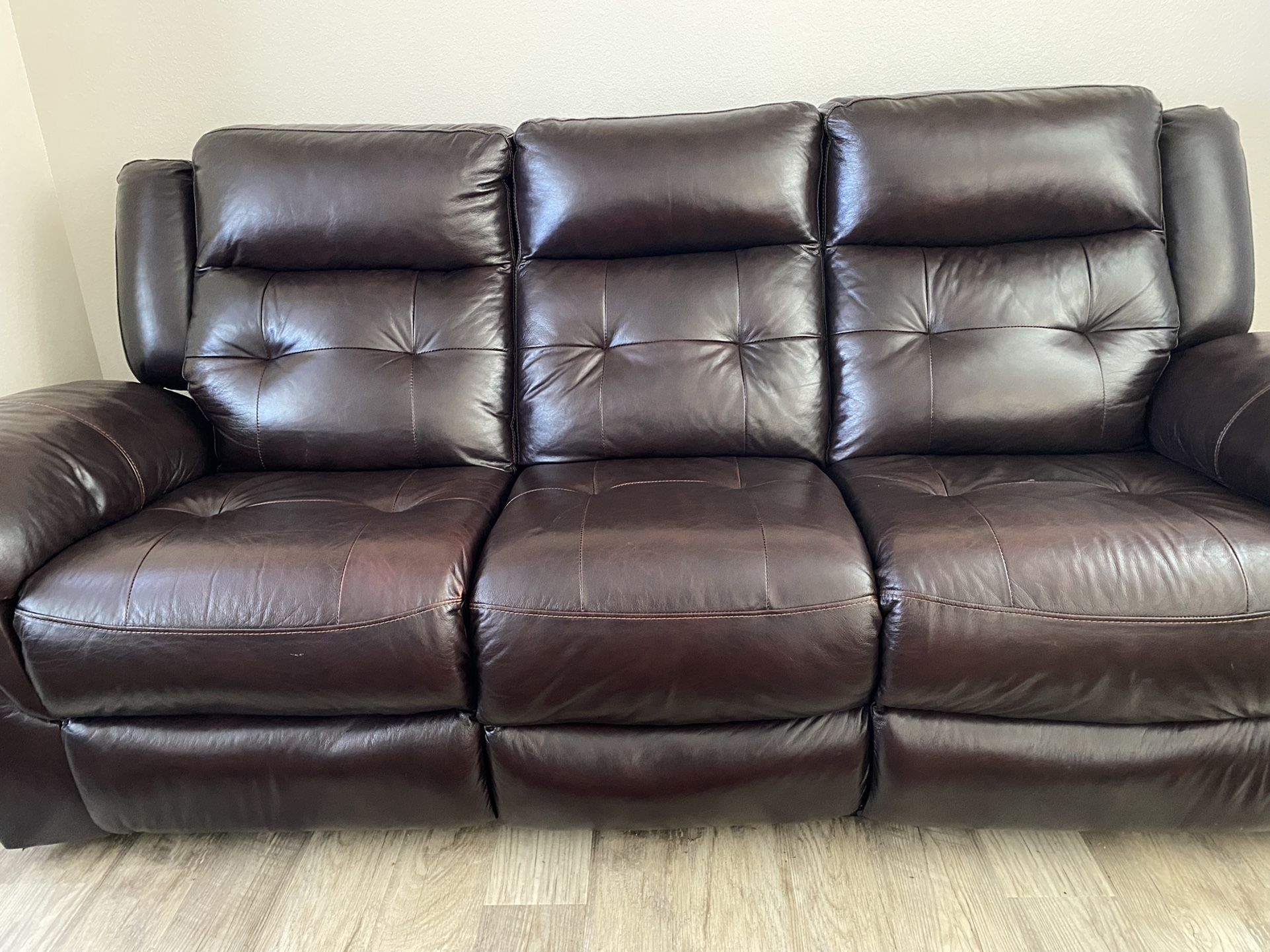 Leather sofas