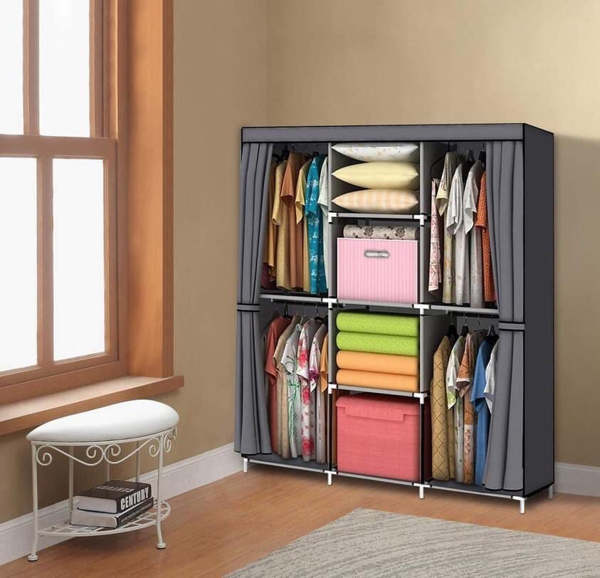 Portable Organizer Shelf Wardrobe Clothes