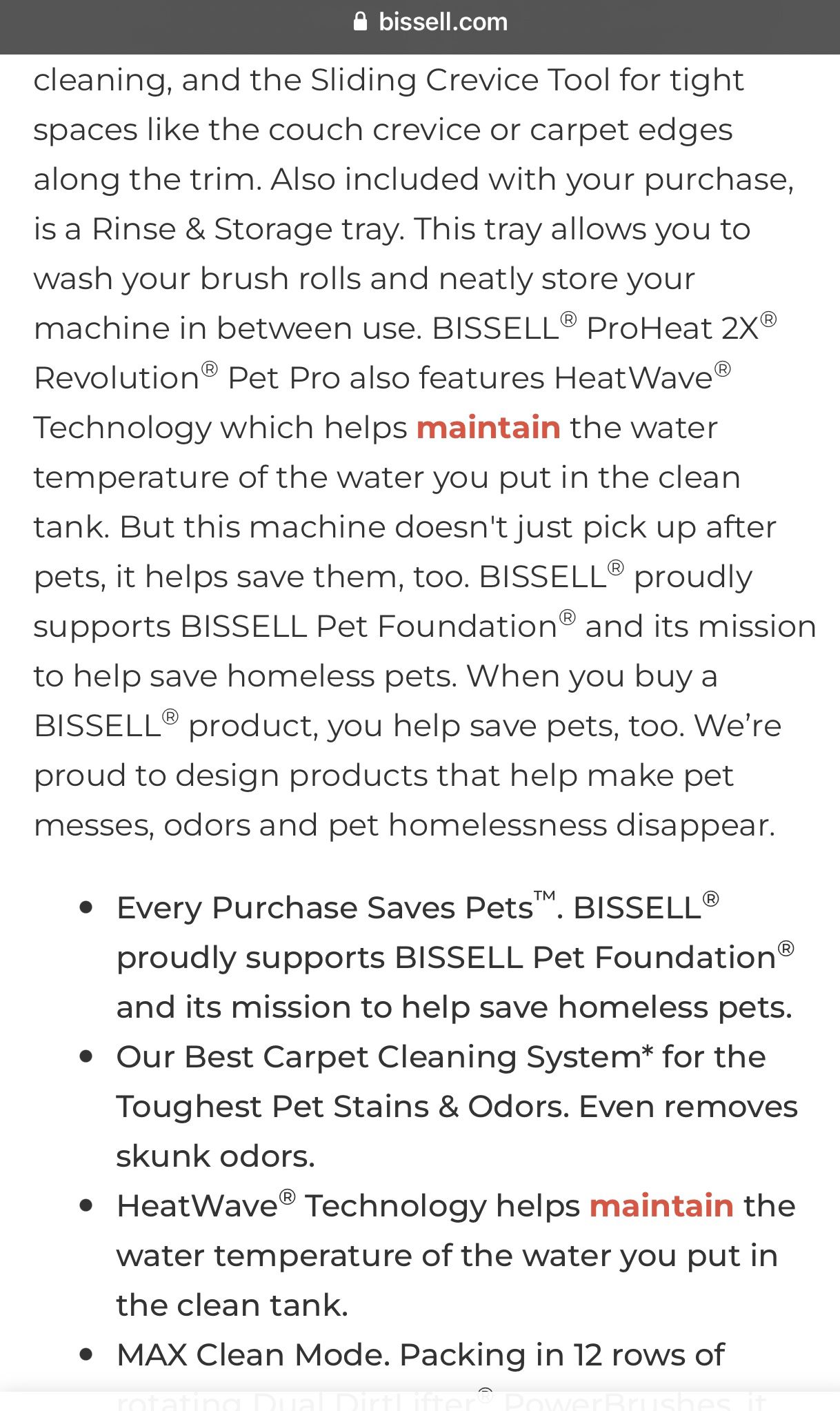 Bissell Pro Heat 2X Revolution Pet Pro Carpet Cleaner BRAND NEW IN THE BOX 