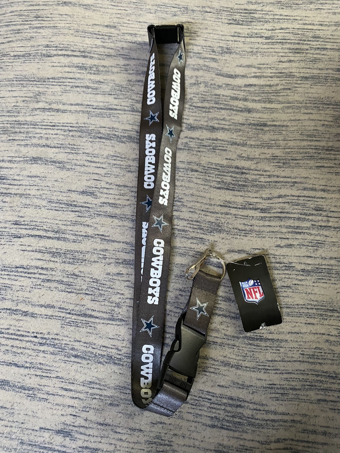 NFL Grey Dallas Cowboys Lanyard