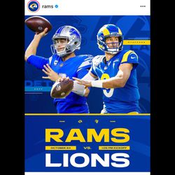 Rams Vs Lions Tickets For 10/24/21  Sofi Stadium From Seat Geek  Thumbnail