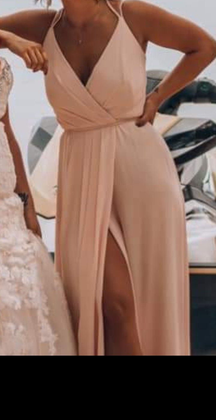 David's Bridal Petal Bridesmaid Dress