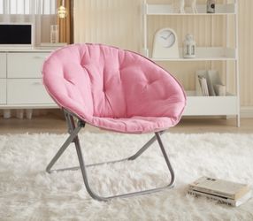 Mainstays Faux Fur Saucer Chair, Purple aqua Black Pink - 28" Thumbnail