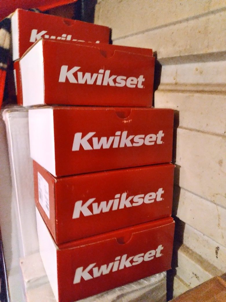 Kwikset Falifax Nickel Satin Door Knobs