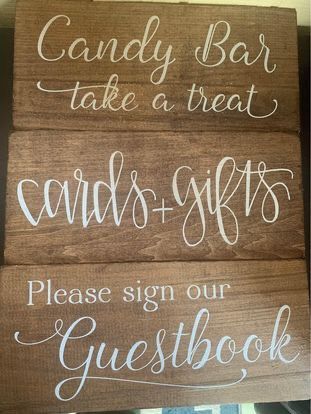 Wooden Wedding Signs