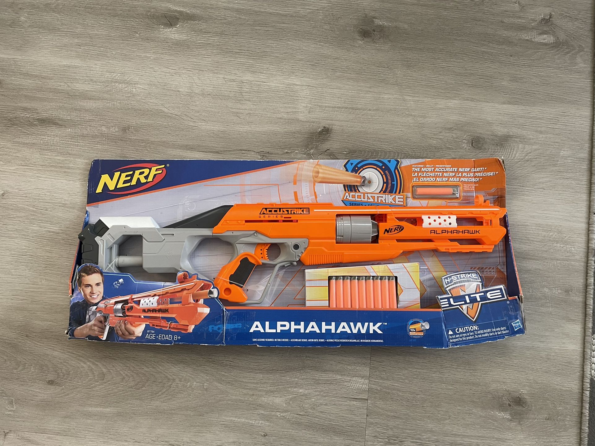 New Nerf N Strike Alphahawk Accustrike Series Elite Blaster Gift Gun Kid's Dart New Nrmnt Pkg