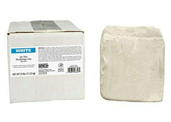 AMACO AMA46318R Air Dry Clay, 25 lbs. , White

