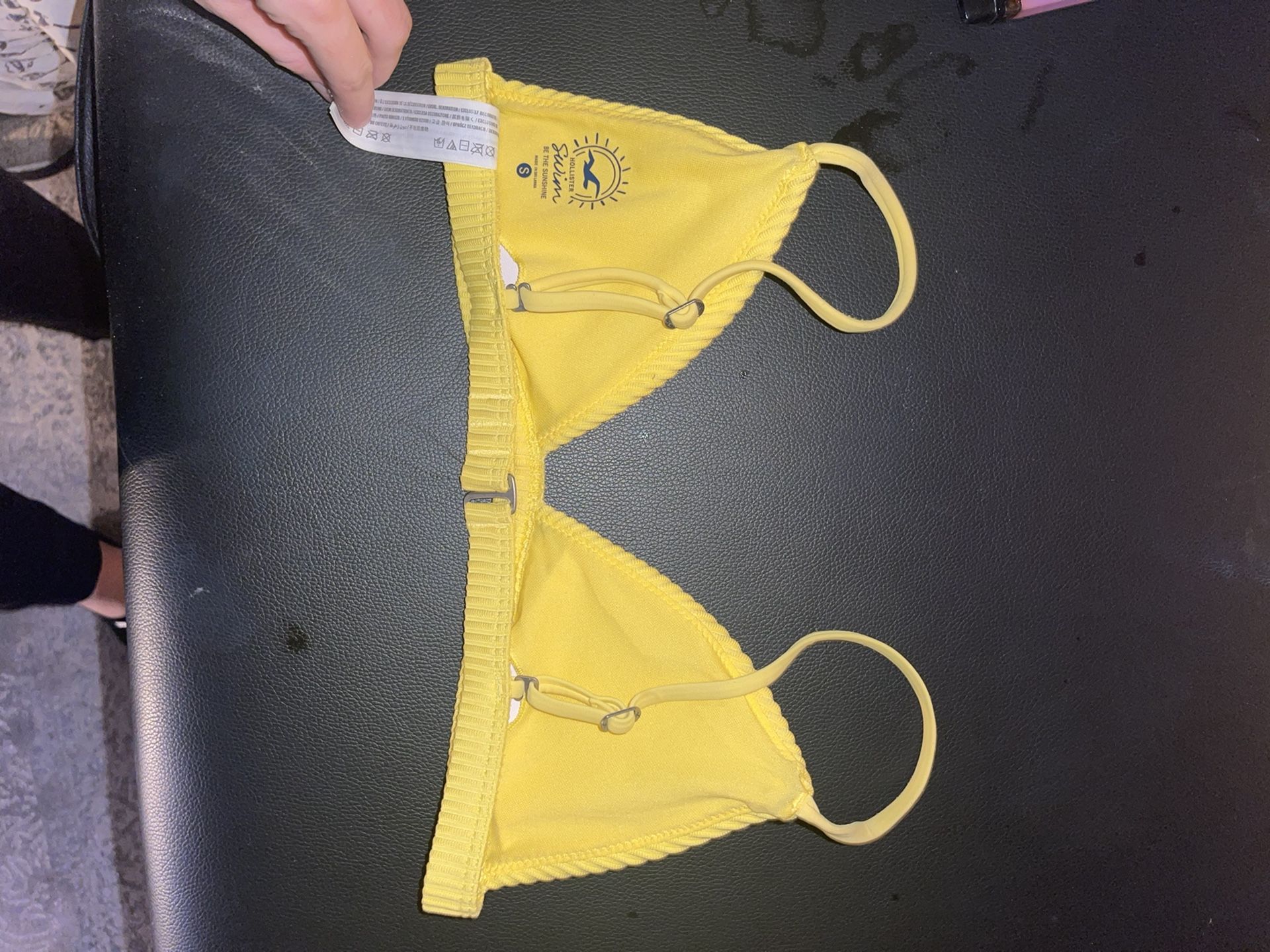 Yellow Hollister Bikini Top
