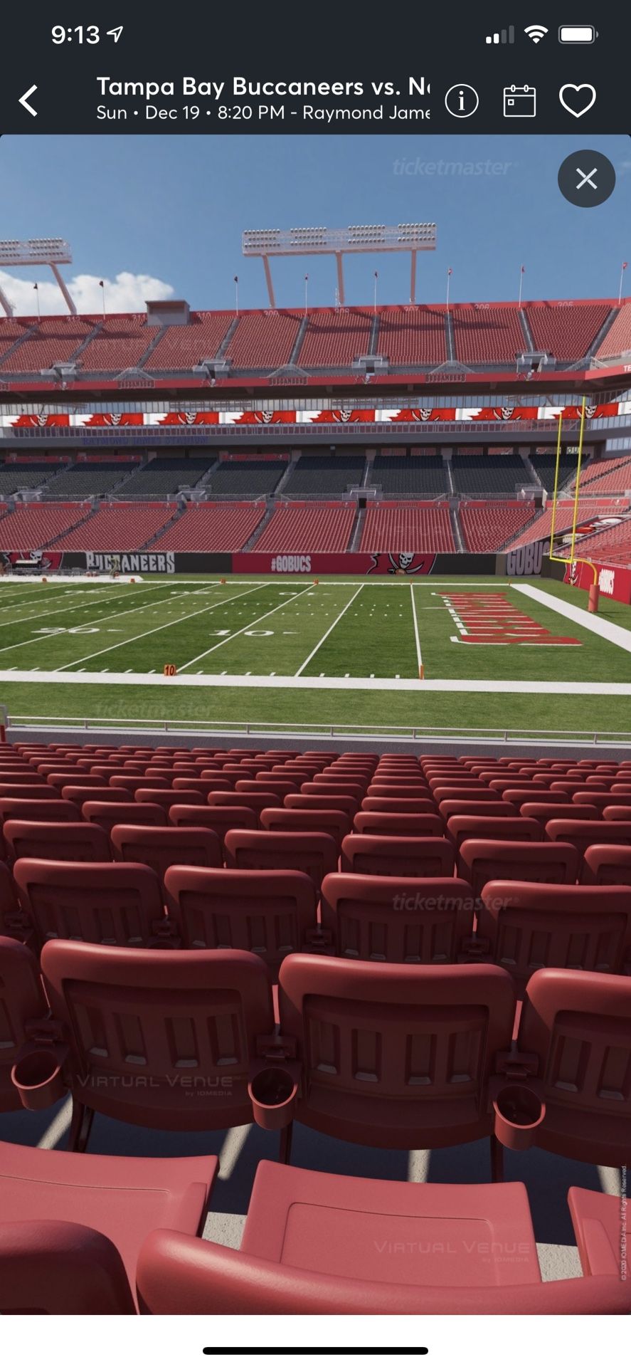 2 Buccaneers Vs Saints Tickets December 19