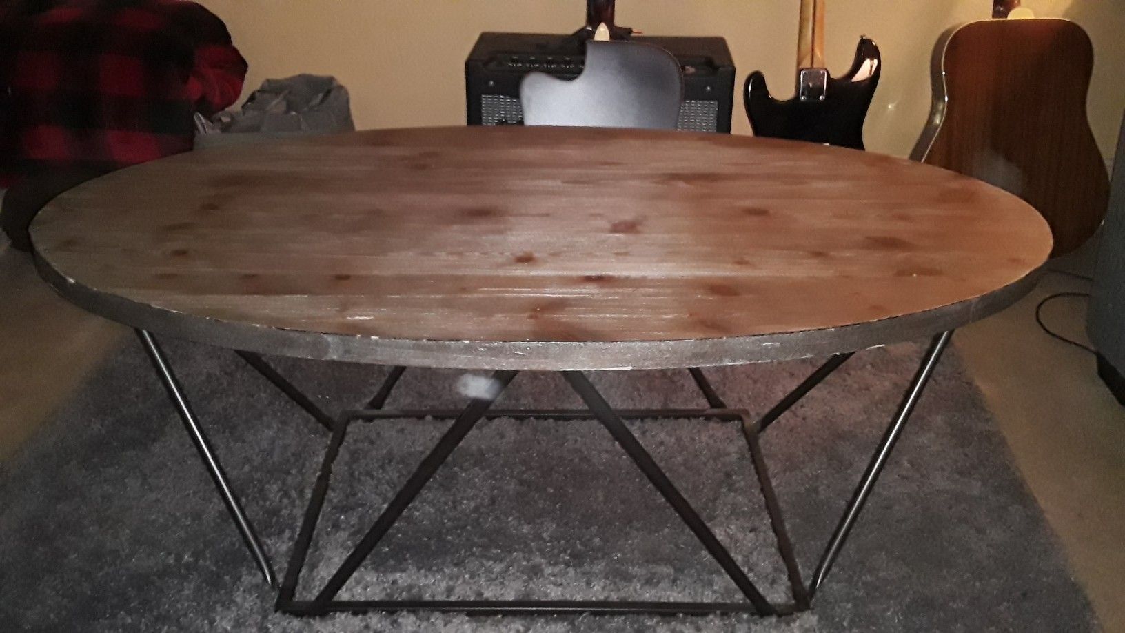 Sofa, Loveseat, and Table