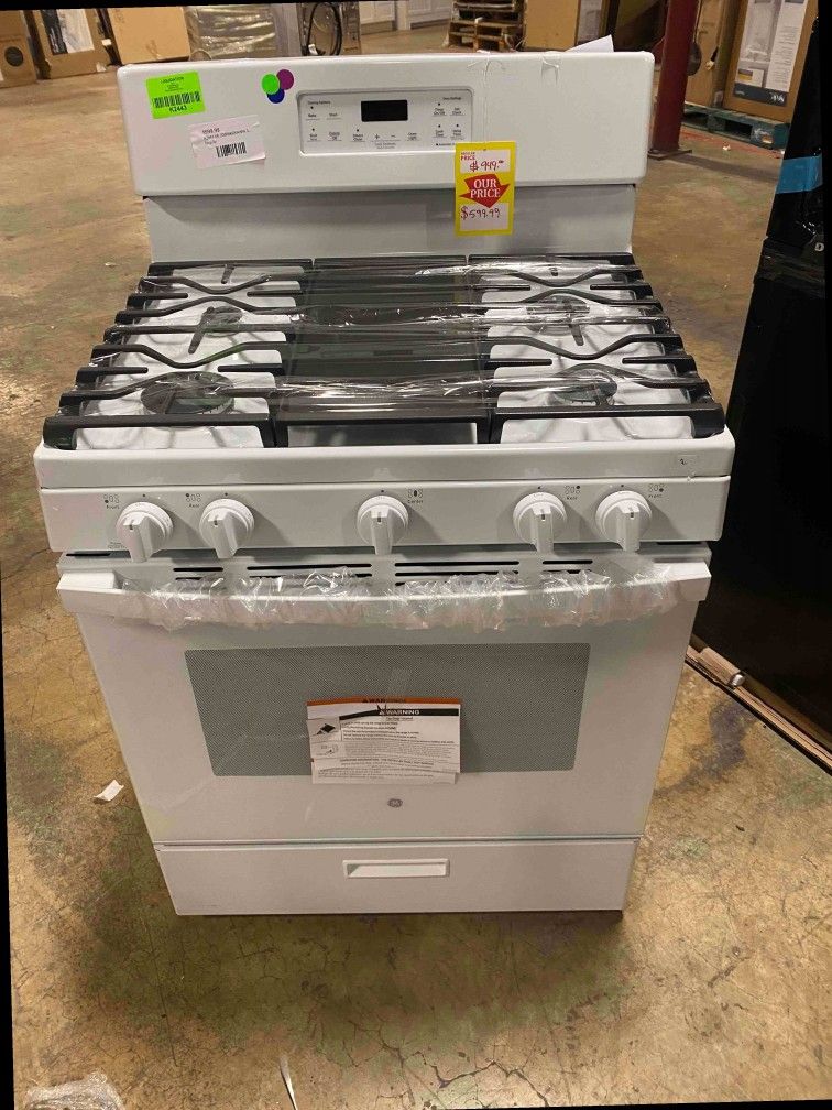 GE JGBS66DEKWW 30in 5 Burners 5cu ft Gas Range Stove for Sale in