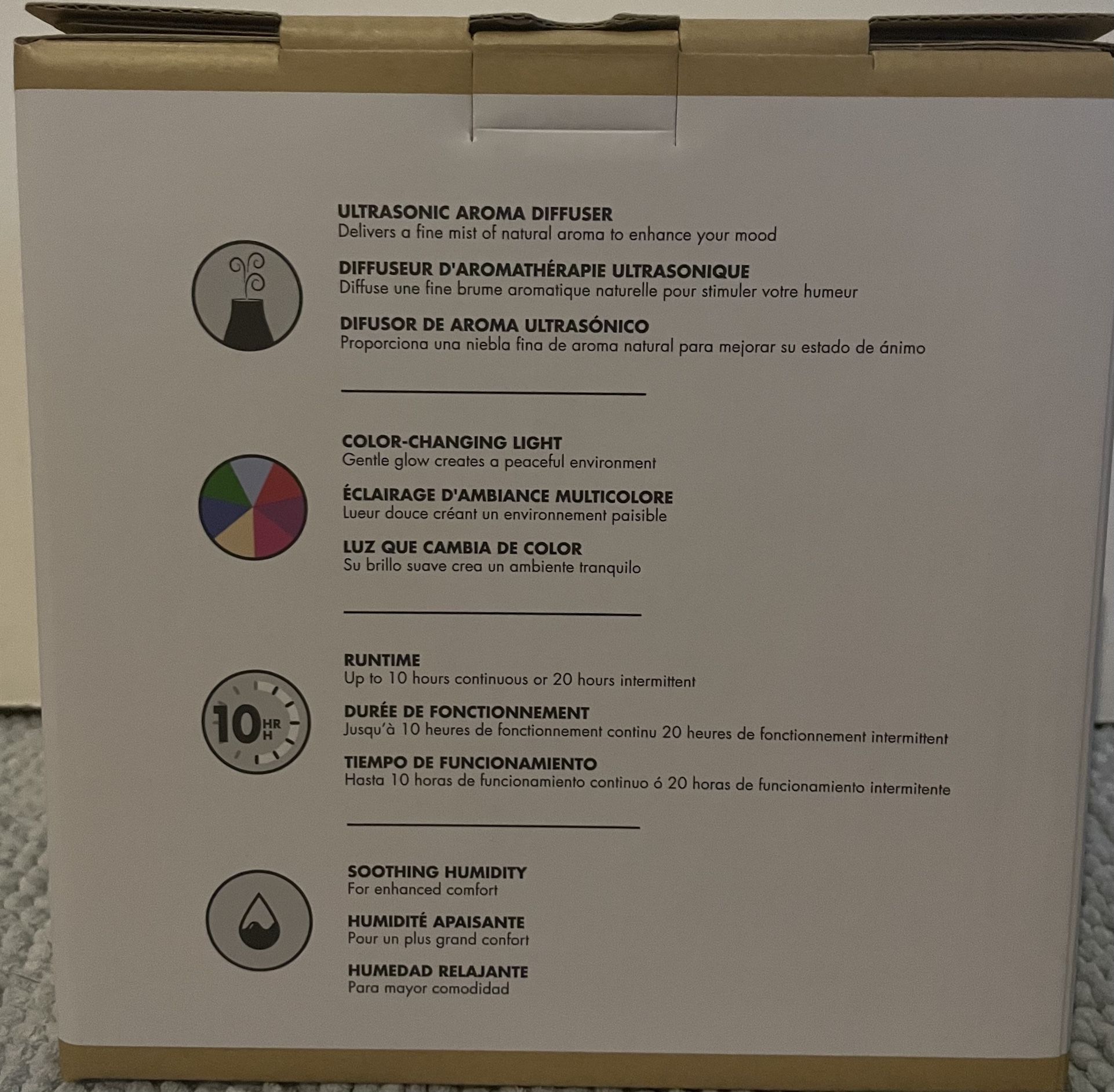 Ellia Ultrasonic Aroma Diffuser, Essential Oil Diffuser