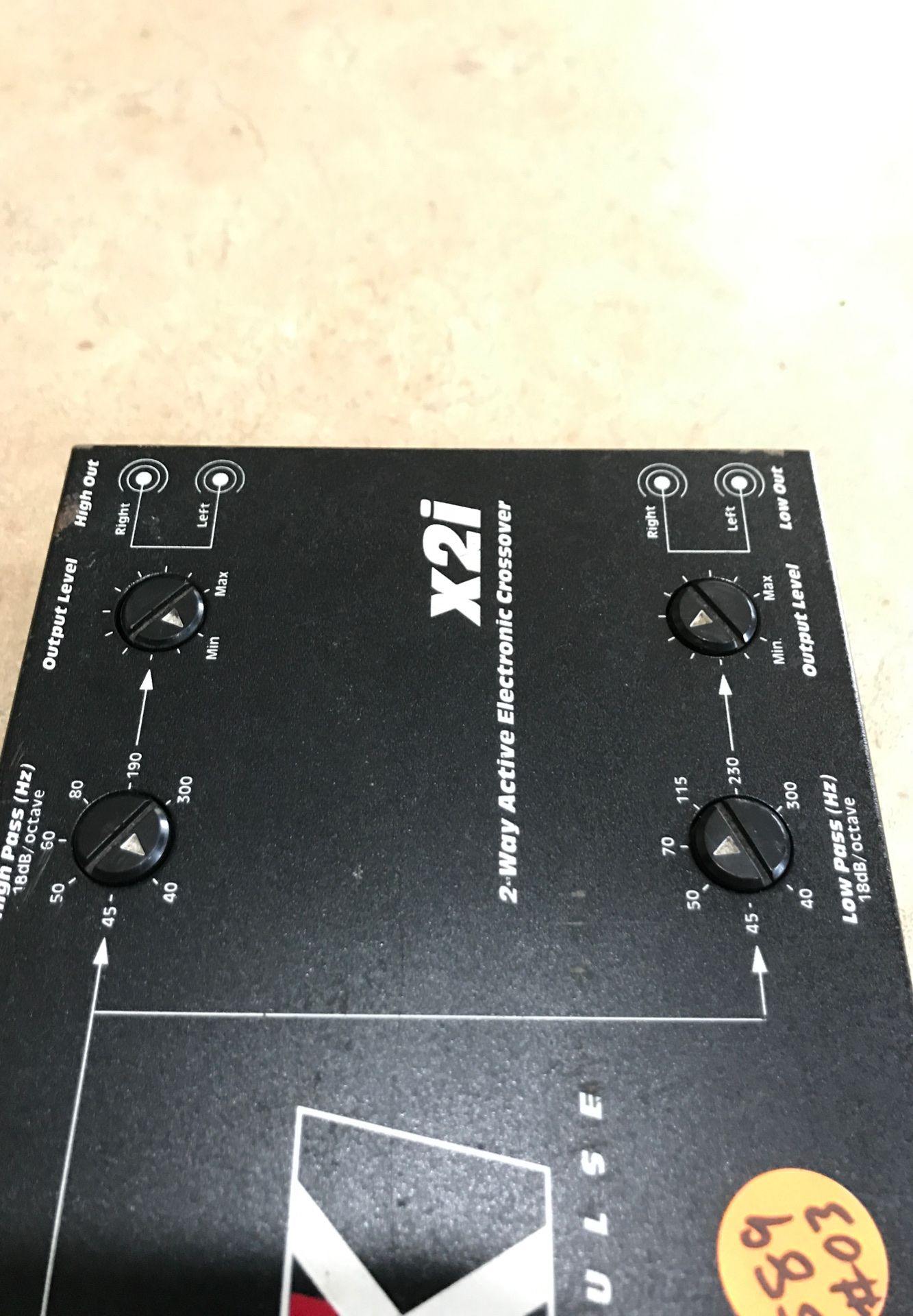 Kicker X2i Car Audio Impulse 2Way Active Crossover High and low stereo