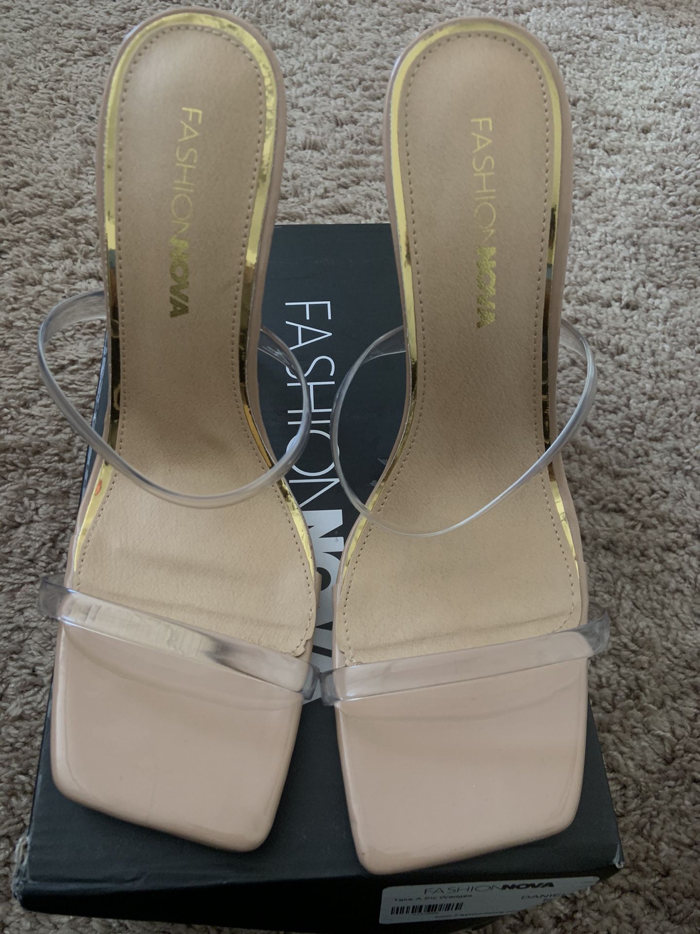 Fashion Nova Sandal Wedge Heel