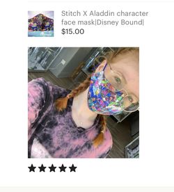 50th Anniversary Disney Adult Size Face Mask Thumbnail
