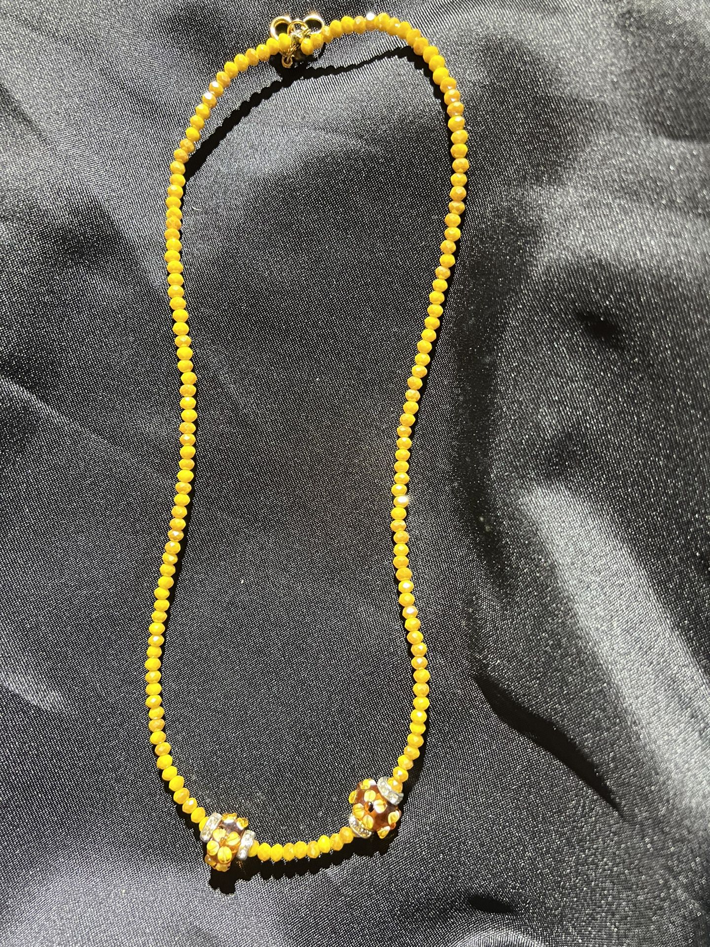 Handmaid Precious Yellow Real Stone Beads 