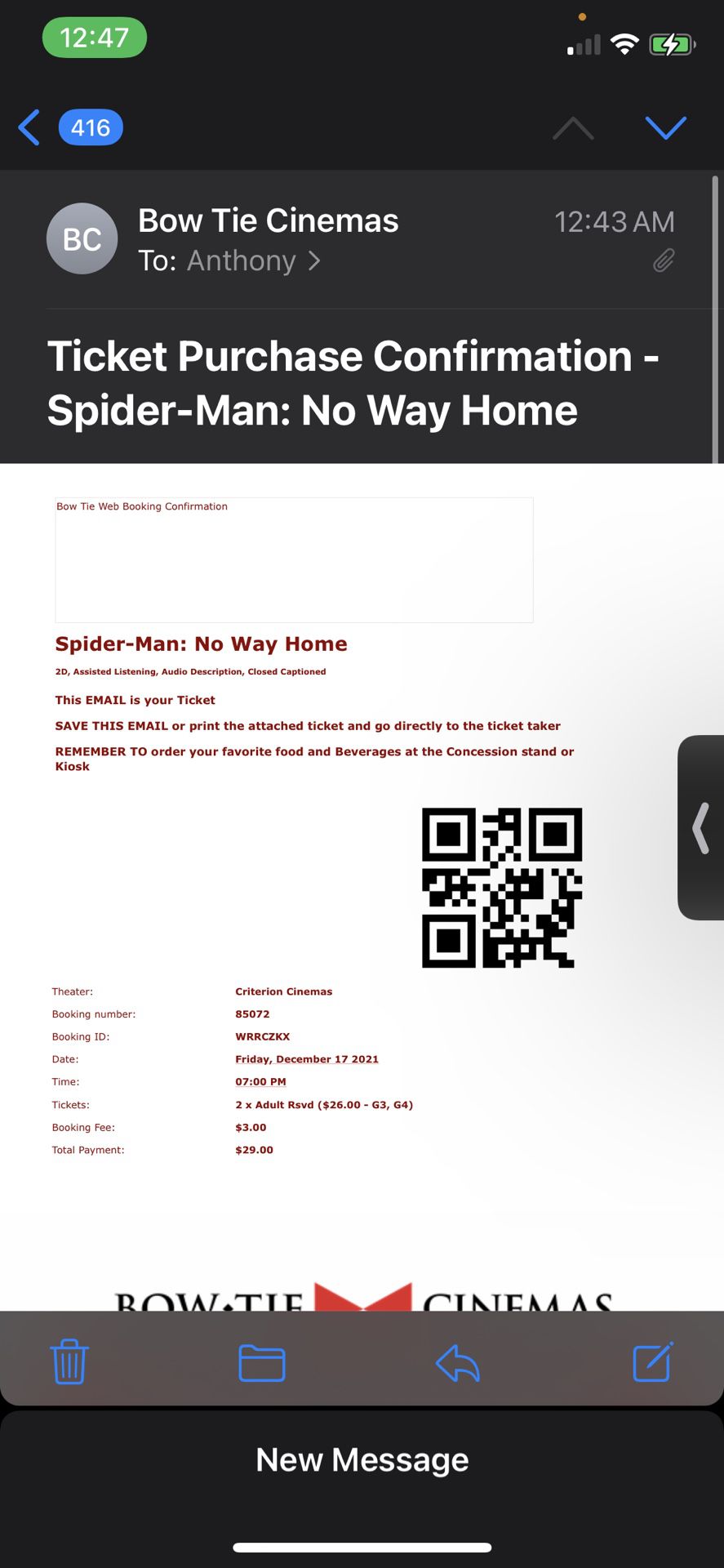 Spider Man Tickets 