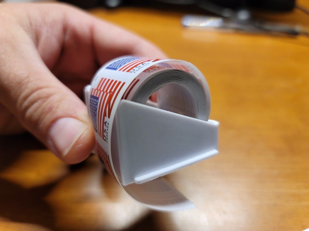 3 Pack 100 Stamp Roll Dispenser White