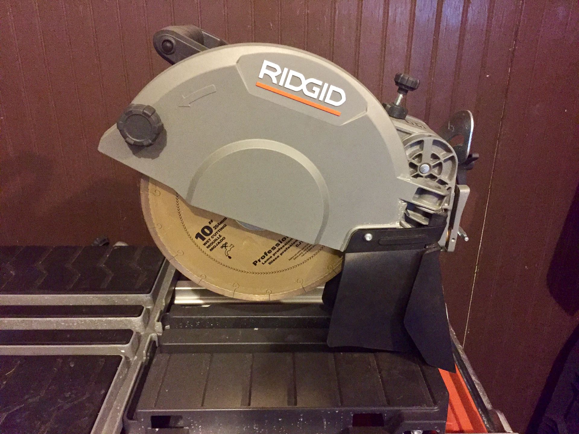 Like New 10” Rigid Commercial Grade Wet Tile Saw, Stand & A Bunch Of Masonry/Tile Tools - Excellent Condition!