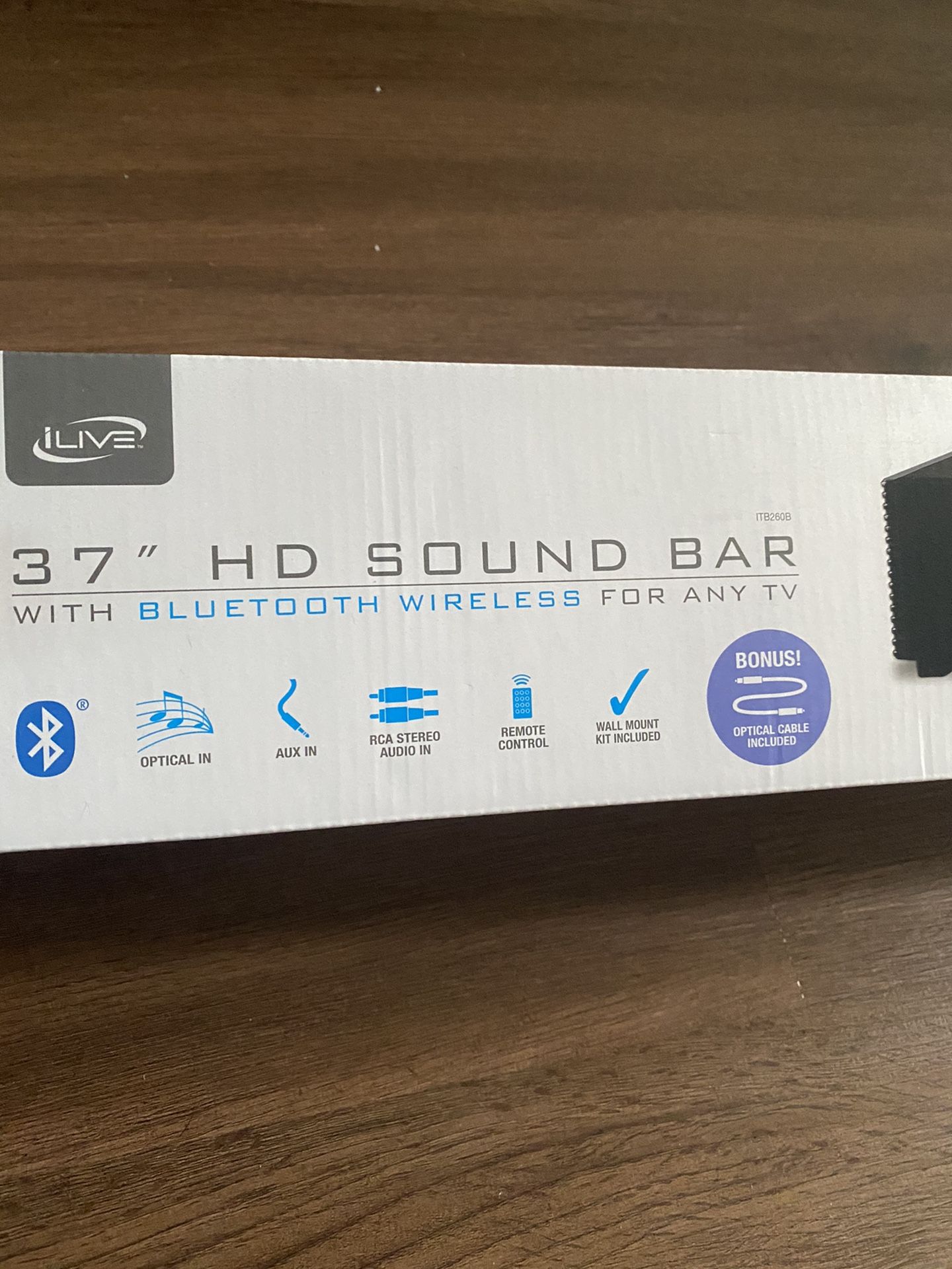 ILive Two Channel Soundbar black (never Opened)