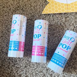 Gender reveal decoration (Boy Poppers) Thumbnail