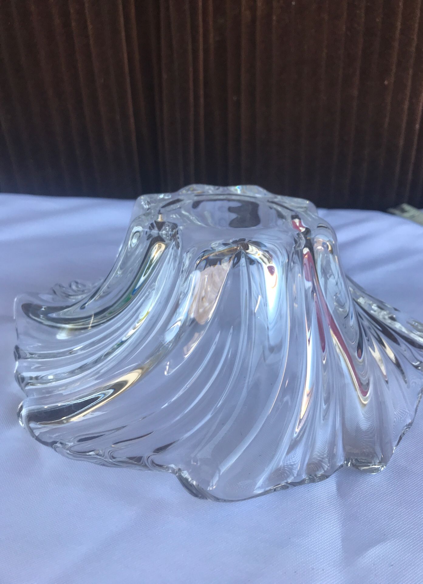 Crystal bowl , look at measurements