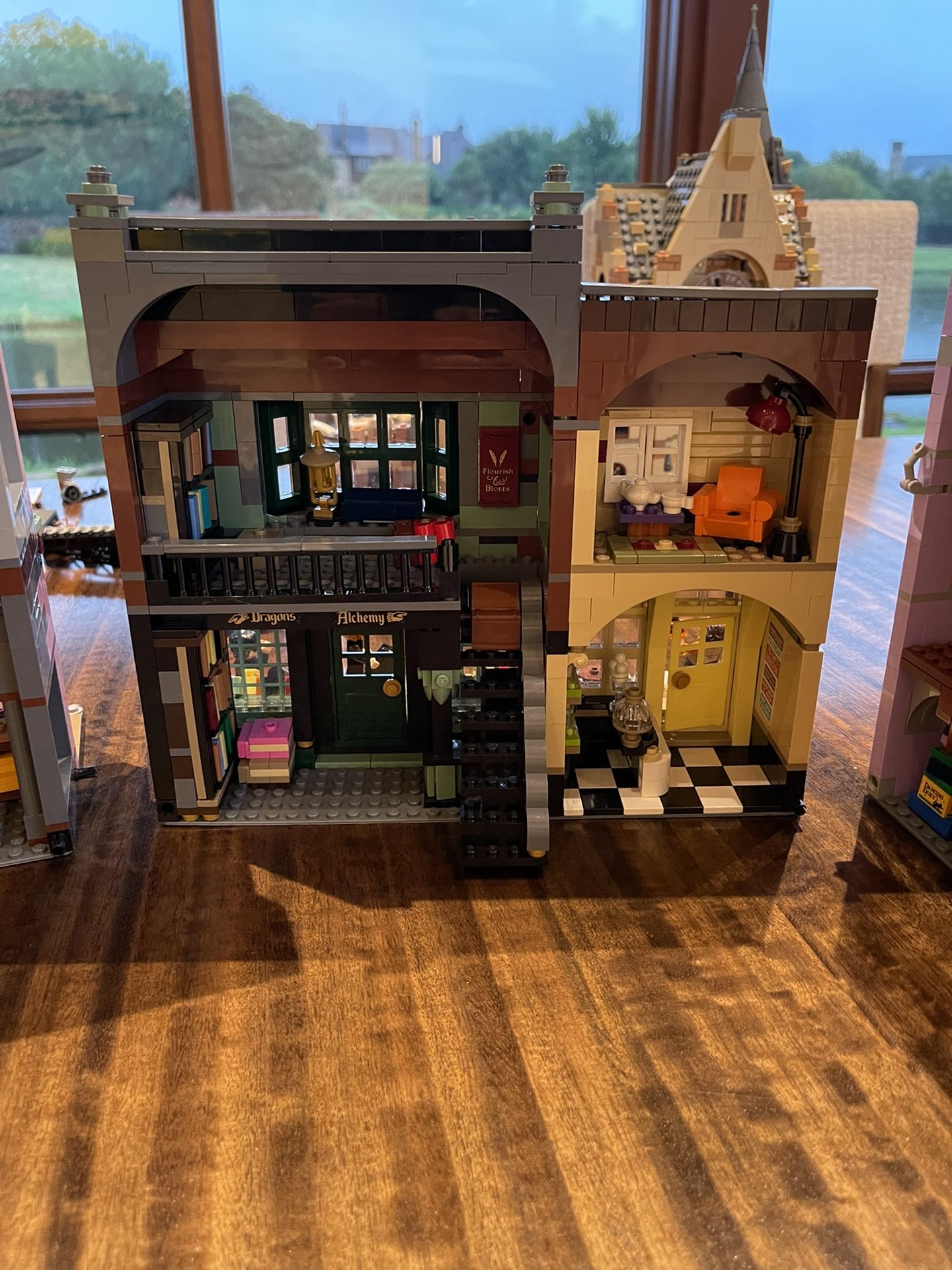 Assembled Harry Potter Diagon Alley Lego Set