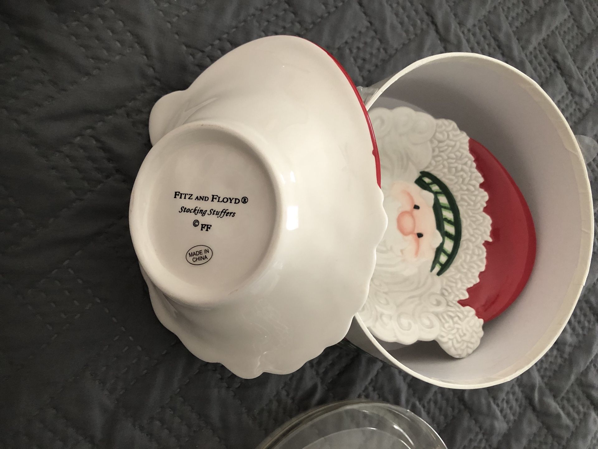 Santa Snack Bowls