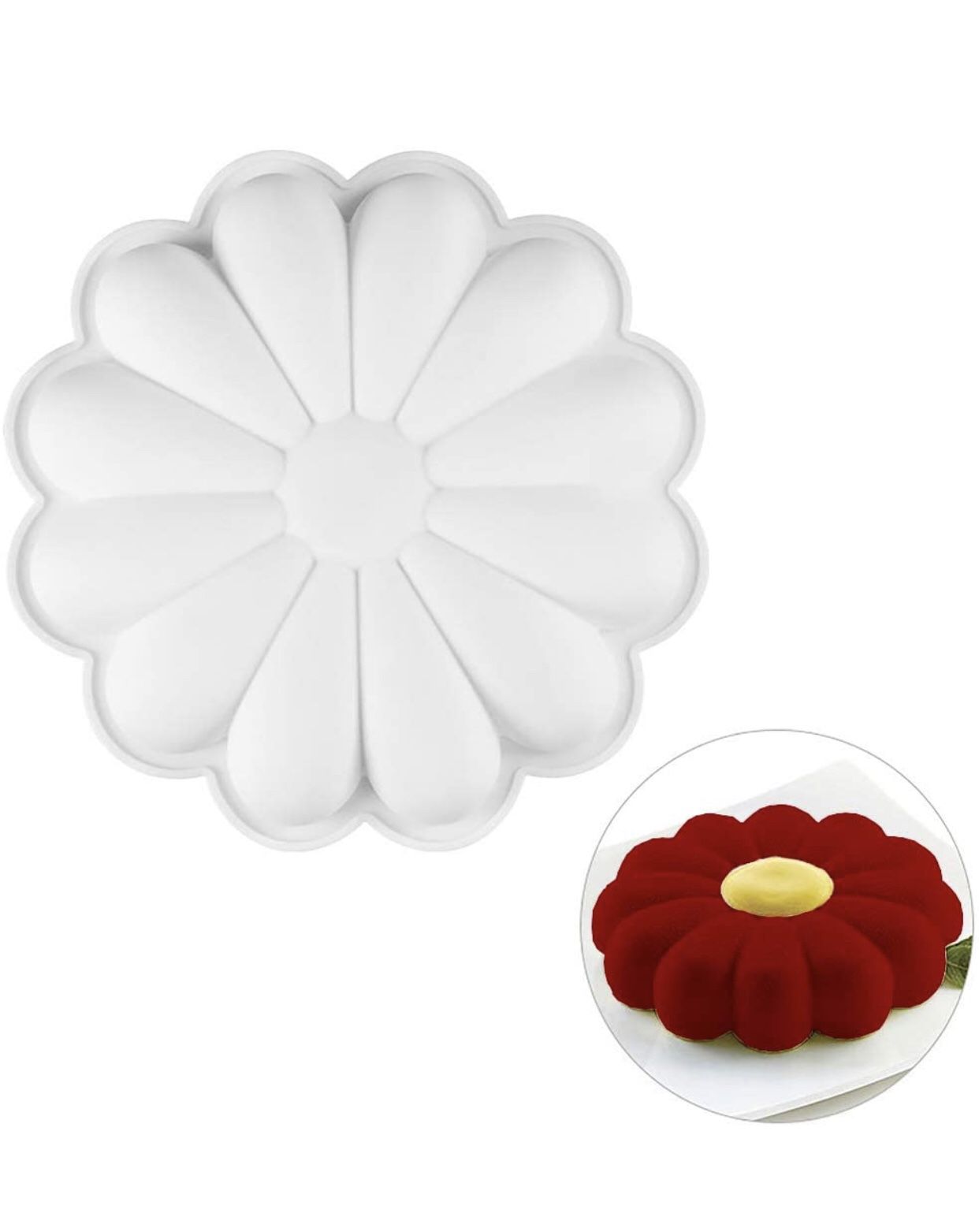 Silicone Flower Cake Mold 