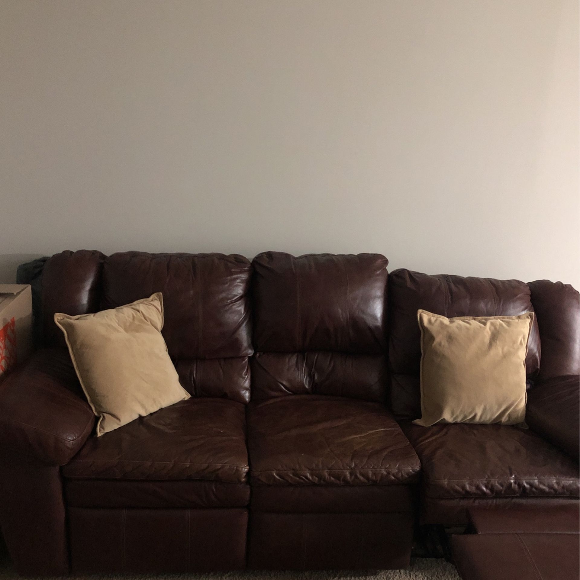 Reclining Leather Couch